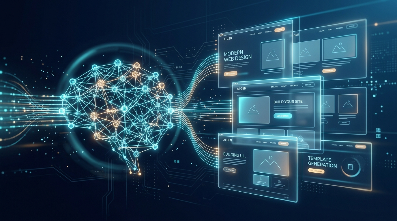 AI vs CMS modern architecture concept